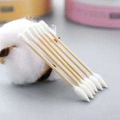 Biodegradable Wooden Swabs Double Round Thick Tips 200 Count