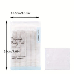 100pcs Thick Makeup Pads Eye Makeup Remover Natural Square Puff