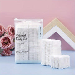 100pcs Thick Makeup Pads Eye Makeup Remover Natural Square Puff