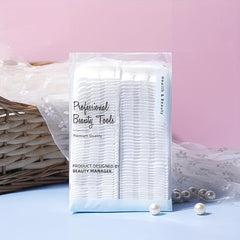 100pcs Thick Makeup Pads Eye Makeup Remover Natural Square Puff