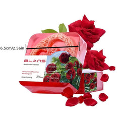 100g Rose Loofah Soap Hydrating Exfoliating Smoothing
