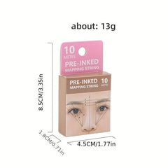 Straightline Eyebrow Mapping String for Microblades - Clear Positioning Chart
