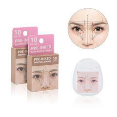 Straightline Eyebrow Mapping String for Microblades - Clear Positioning Chart