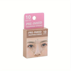 Straightline Eyebrow Mapping String for Microblades - Clear Positioning Chart