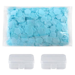 1100 Soap Flakes in 2 Transparent Boxes Portable Petals Soap for Hand Washing