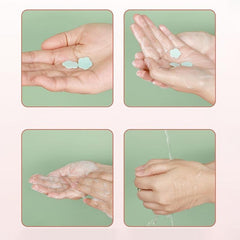 1100 Soap Flakes in 2 Transparent Boxes Portable Petals Soap for Hand Washing