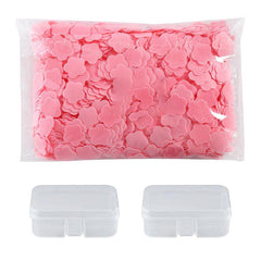 1100 Soap Flakes in 2 Transparent Boxes Portable Petals Soap for Hand Washing