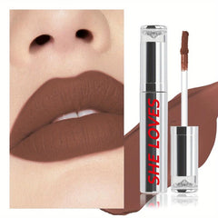 Silvery Tube Matte Liquid Lipstick Lip Gloss Long Lasting Waterproof Lip Glaze