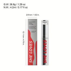 Silvery Tube Matte Liquid Lipstick Lip Gloss Long Lasting Waterproof Lip Glaze