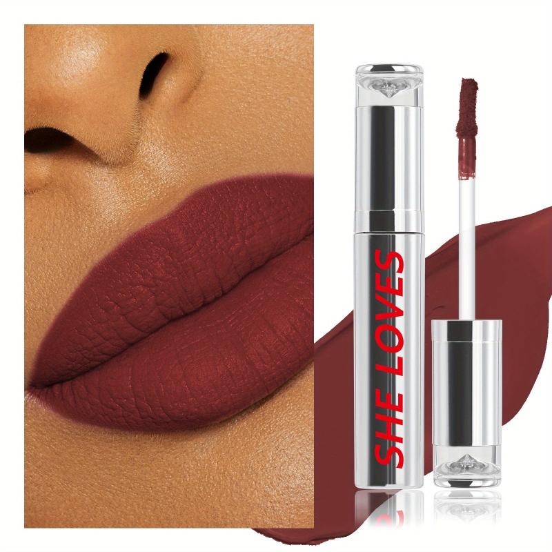Silvery Tube Matte Liquid Lipstick Lip Gloss Long Lasting Waterproof Lip Glaze