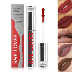 Silvery Tube Matte Liquid Lipstick Lip Gloss Long Lasting Waterproof Lip Glaze