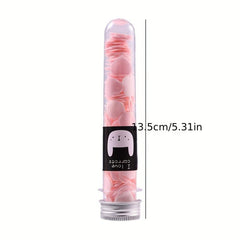 6Pcs Travel Paper Soap Tablets Test Tube Soap Flower Soap Paper Bottles