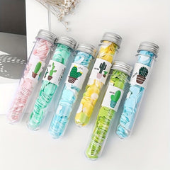 6Pcs Travel Paper Soap Tablets Test Tube Soap Flower Soap Paper Bottles