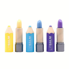 6Pcs Moisturizing Lip Balm Tube Set for Girls Women Make Up Gift