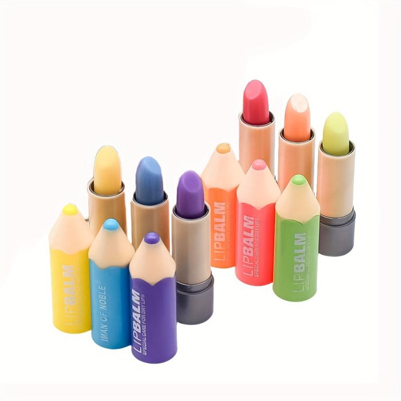 6Pcs Moisturizing Lip Balm Tube Set for Girls Women Make Up Gift