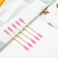 500Pcs Double Head Spiral Cotton Swabs Ear Cleaning Makeup