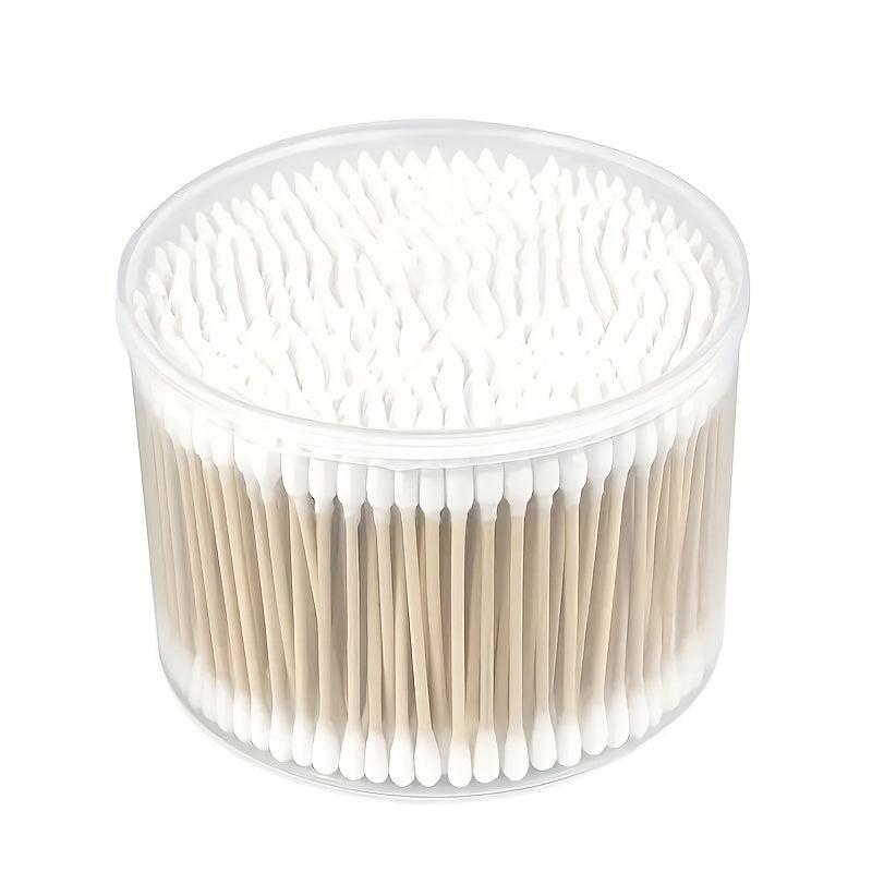 Disposable Cotton Swabs for Ears Round & Pointed Tip Buds 100-500pcs