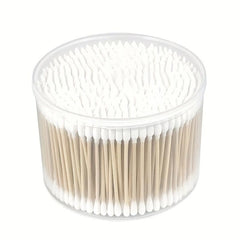 Disposable Cotton Swabs for Ears Round & Pointed Tip Buds 100-500pcs