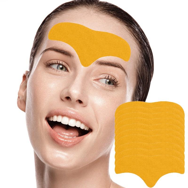 10Pcs Face Wrinkle Patches Hydrolyzed Collagen Smooth Forehead Fine Lines