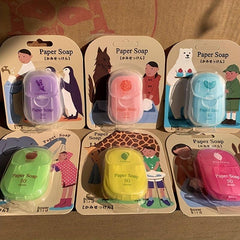 Portable Travel Soap Slices Hand Washing Tablets for Household and Outdoor Use