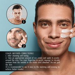 Men's Eye Cream for Dark Circles & Fine Lines - Hydrating & Tightening Formula