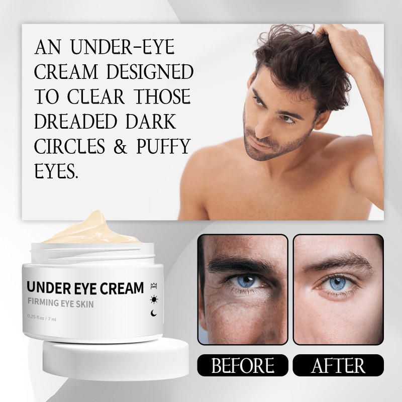 Men's Eye Cream for Dark Circles & Fine Lines - Hydrating & Tightening Formula