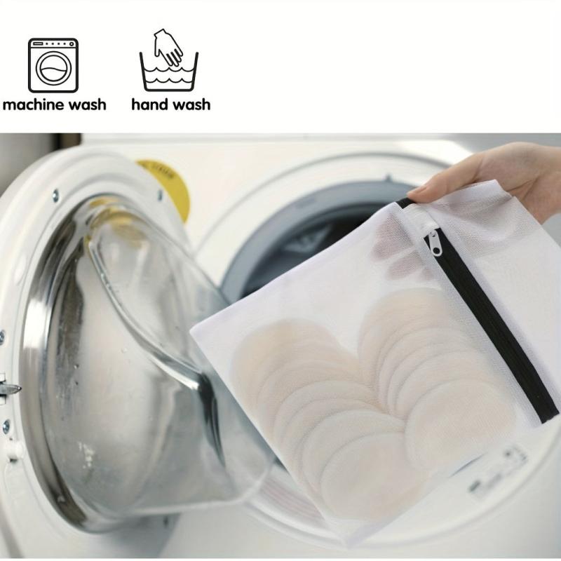 16pcs Organic Reusable Makeup Remover Pads Washable Bamboo Pads Eco Friendly