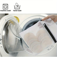 16pcs Organic Reusable Makeup Remover Pads Washable Bamboo Pads Eco Friendly