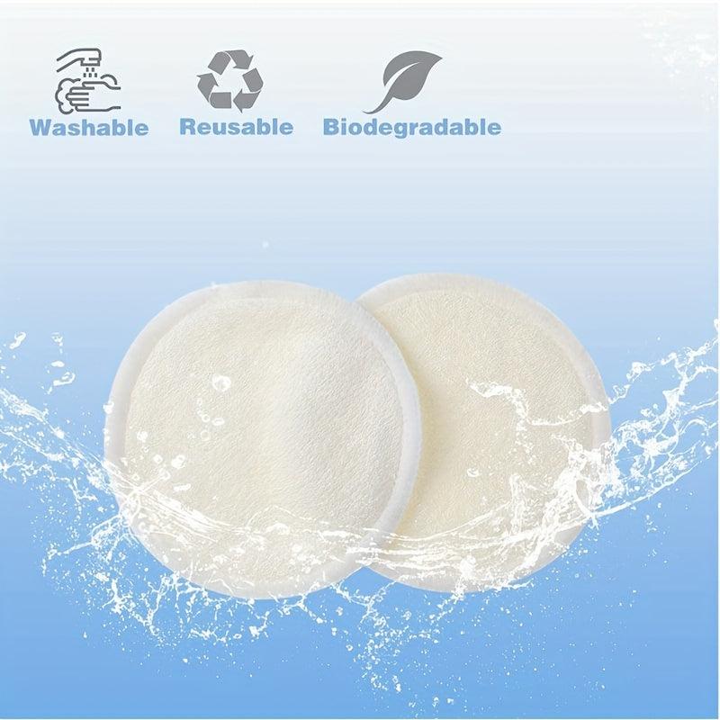 16pcs Organic Reusable Makeup Remover Pads Washable Bamboo Pads Eco Friendly