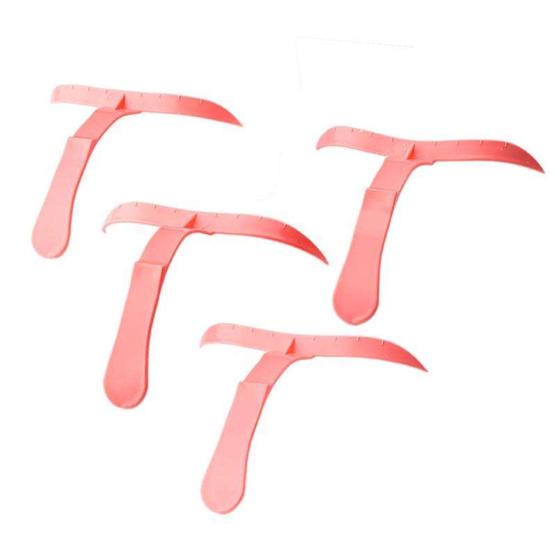 4pcs Plastic Microblading Eyebrow Permanent Tattoo Eyebrows Stencil Ruler