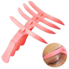 4pcs Plastic Microblading Eyebrow Permanent Tattoo Eyebrows Stencil Ruler