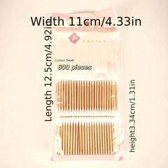 600 PCS Double Headed Cotton Swabs Disposable Cotton Buds