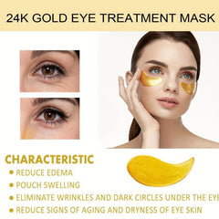 24K Golden Eye Mask Eye Patch To Improve Fine Lines Dark Circles