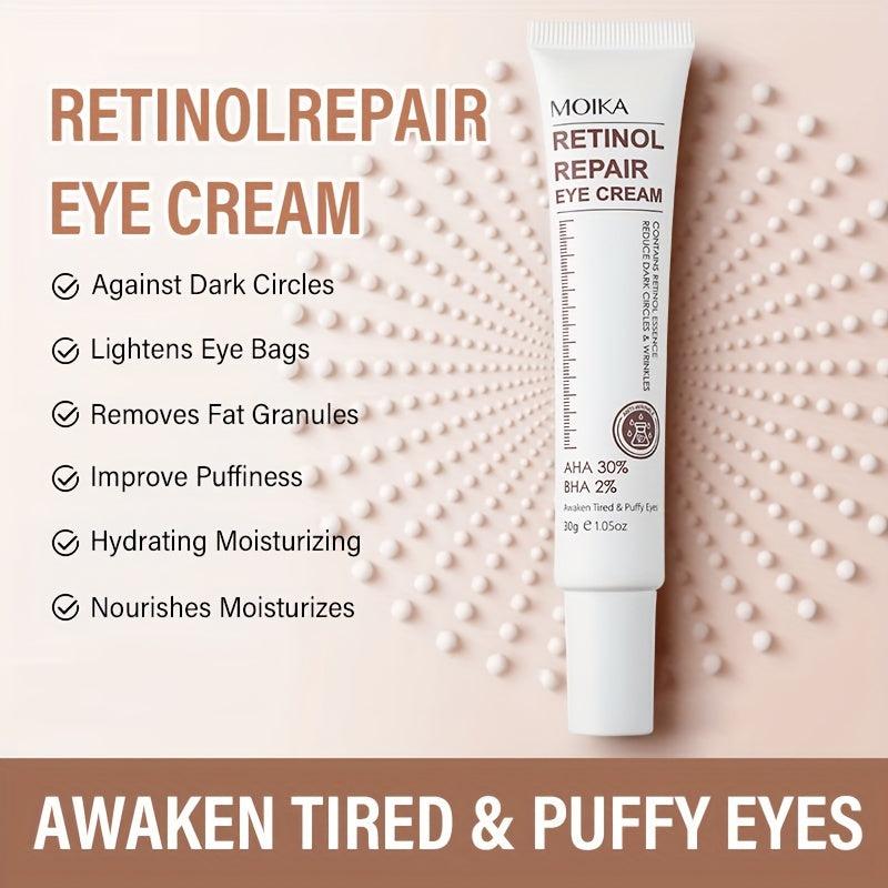 30g Retinol Eye Cream Dark Circles Bag Reduction Crow's Feet Smoothing