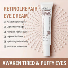 30g Retinol Eye Cream Dark Circles Bag Reduction Crow's Feet Smoothing