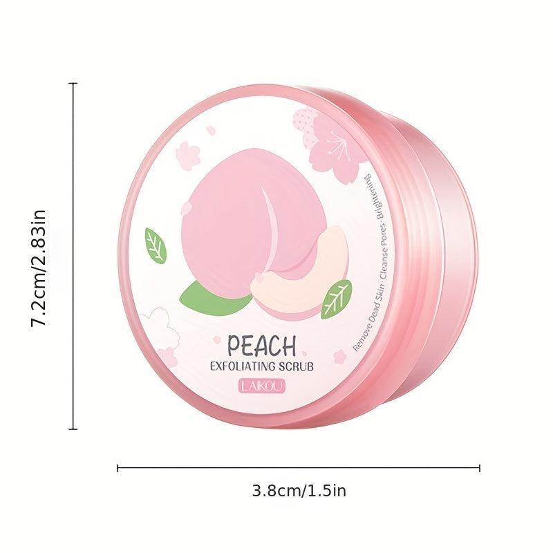 90g Peach Facial & Body Scrub Natural Exfoliating Scrub