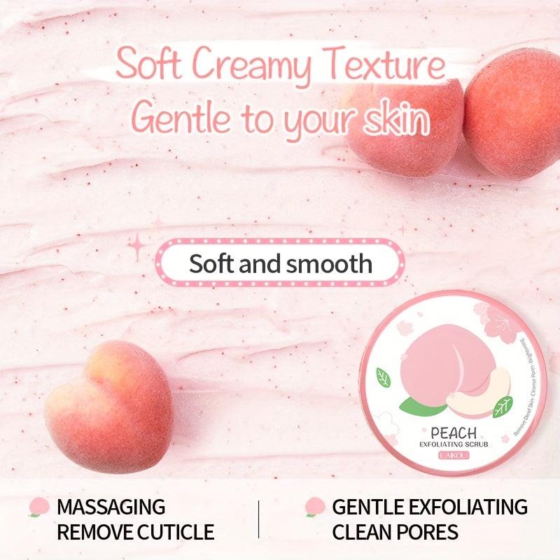 90g Peach Facial & Body Scrub Natural Exfoliating Scrub