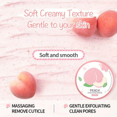 90g Peach Facial & Body Scrub Natural Exfoliating Scrub