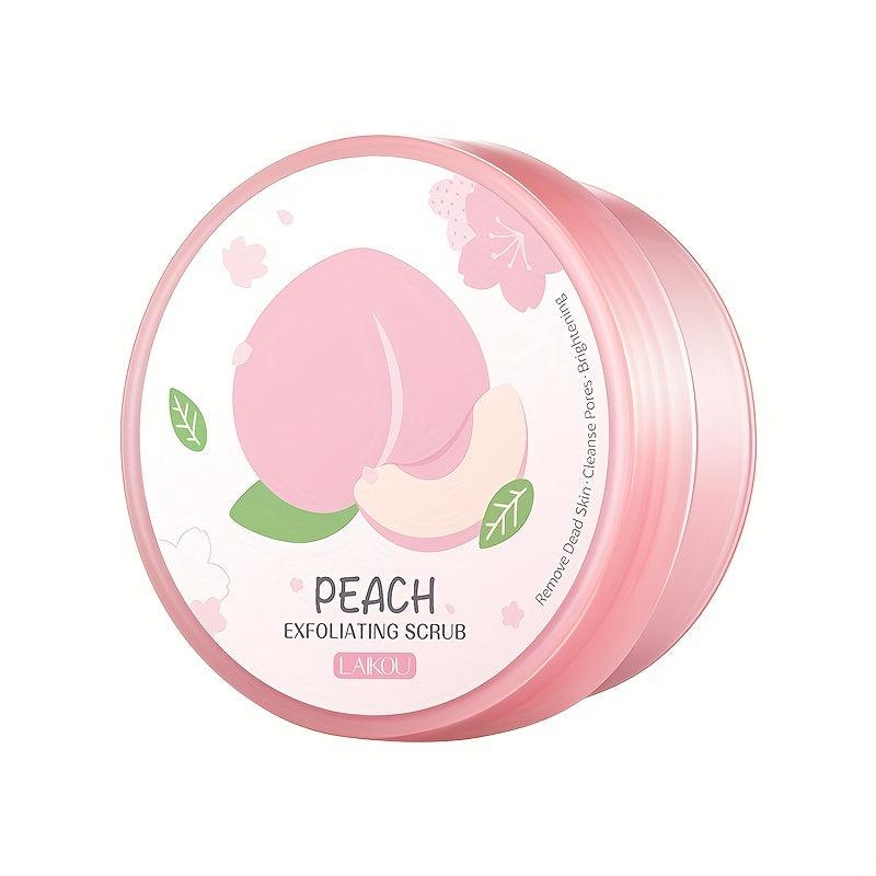90g Peach Facial & Body Scrub Natural Exfoliating Scrub