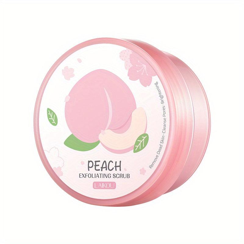 90g Peach Facial & Body Scrub Natural Exfoliating Scrub
