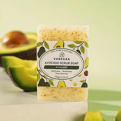 Avocado Scrub Soap for Face and Body Care
