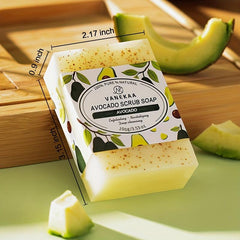 Avocado Scrub Soap for Face and Body Care