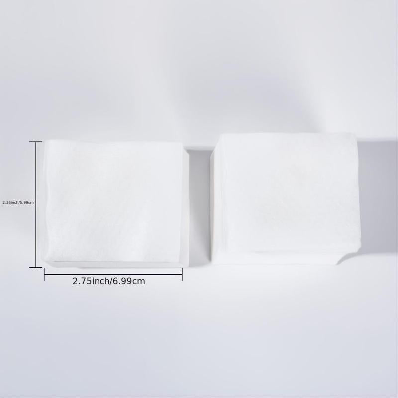 120 Thick Square Organic Cosmetic Pads for Skin Care & Makeup Removal