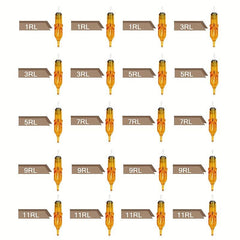 20pcs Tattoo Cartridge Needles Disposable Standard Round Liner