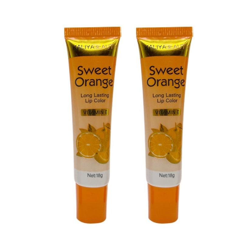 2PCS Peel Off Liquid Lipstick Set Waterproof Long Lasting Lip Gloss Tint