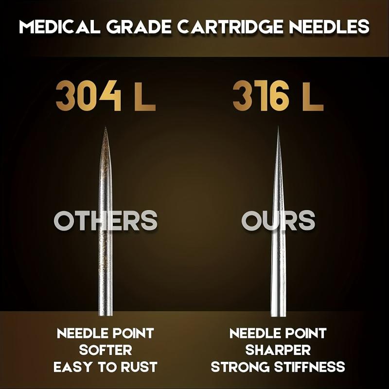 10pcs Tattoo Cartridge Needles Disposable Round Liners