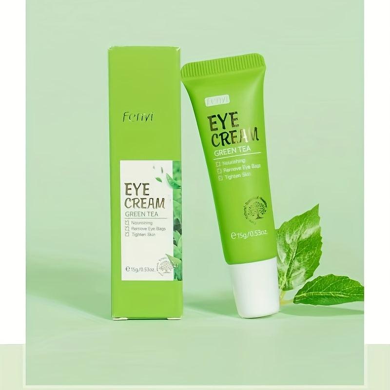 15g Green Tea Firming Eye Cream Dark Circles Wrinkle Cream Bags Fine Lines Puffi