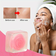 Natural Rose Flower Glycerin Soap Bar 3.53oz
