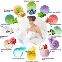 Organic Bubble Bath Bombs Gift Set