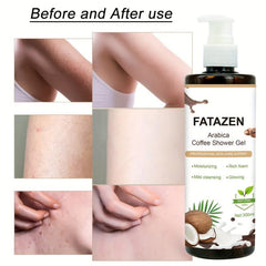 Arabica Coffee Coconut Shower Gel Herbal Whitening Antioxidant Body Wash